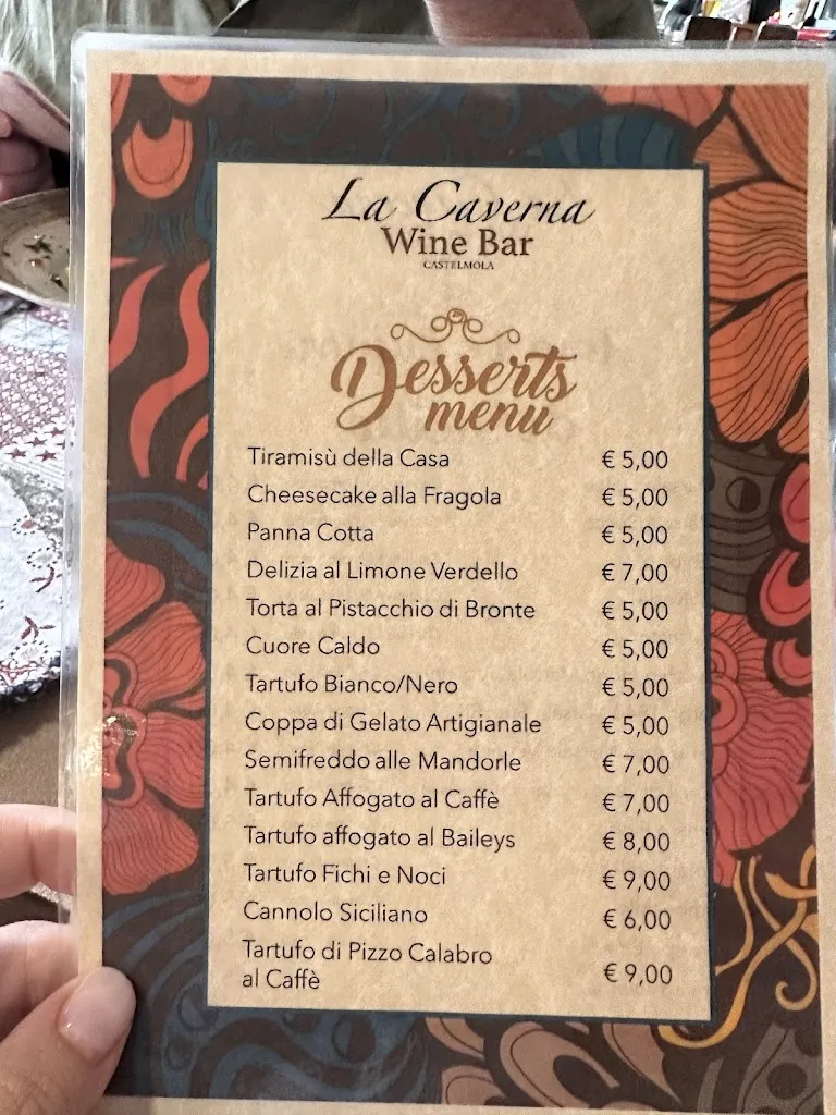 Menu_La Caverna Wine Bar_Castelmola_image_1