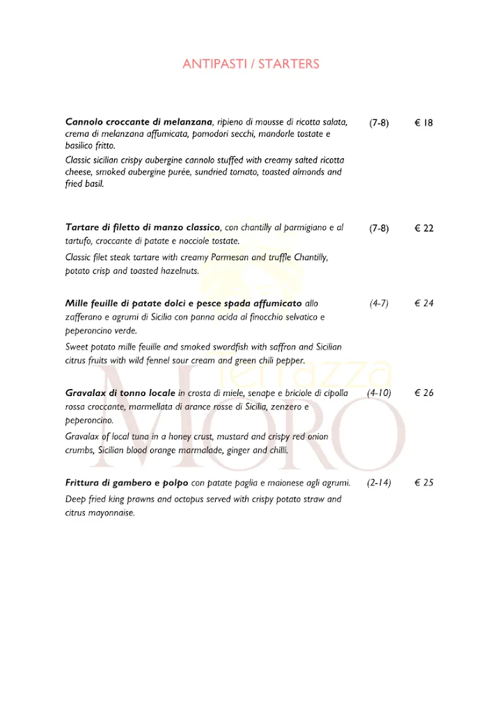 Menu_Terrazza Moro - Ristorante & Wine Bar_Castelmola_image_3