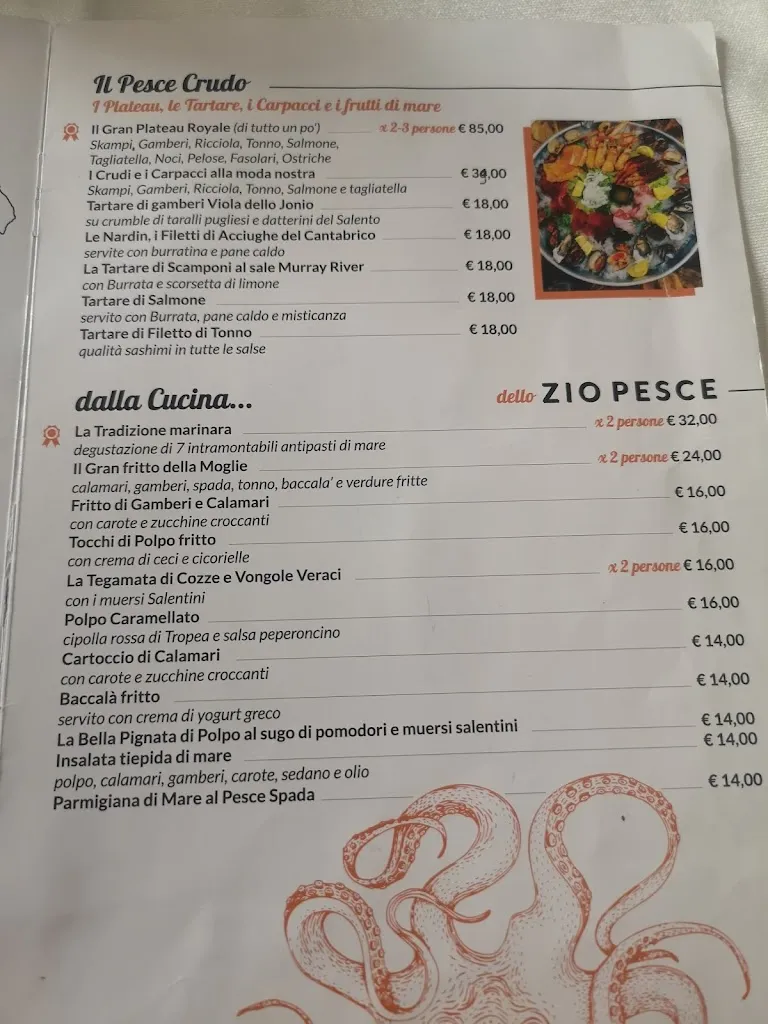 Menu_Bacaro & Zio Pesce steak & fish restaurant_Lecce_image_4