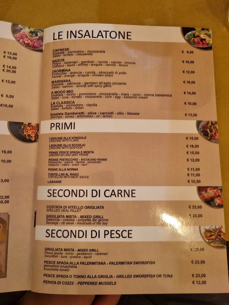 Menu_Che bella pinsa