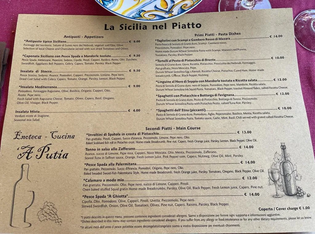 Menu_À Putìa - Enoteca e Cucina_Chianchitta-Trappitello_image_1