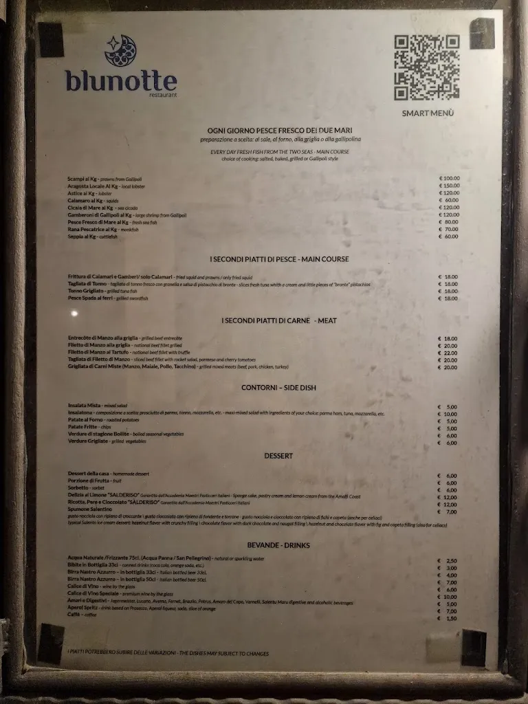 Menu_Ristorante Blunotte_Lecce_image_1