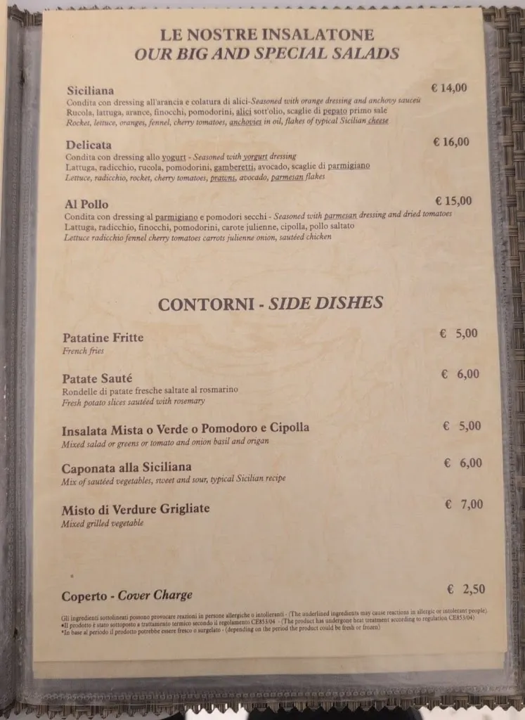 Menu_Ristorante pizzeria La Spelonca_Chianchitta-Trappitello_image_1