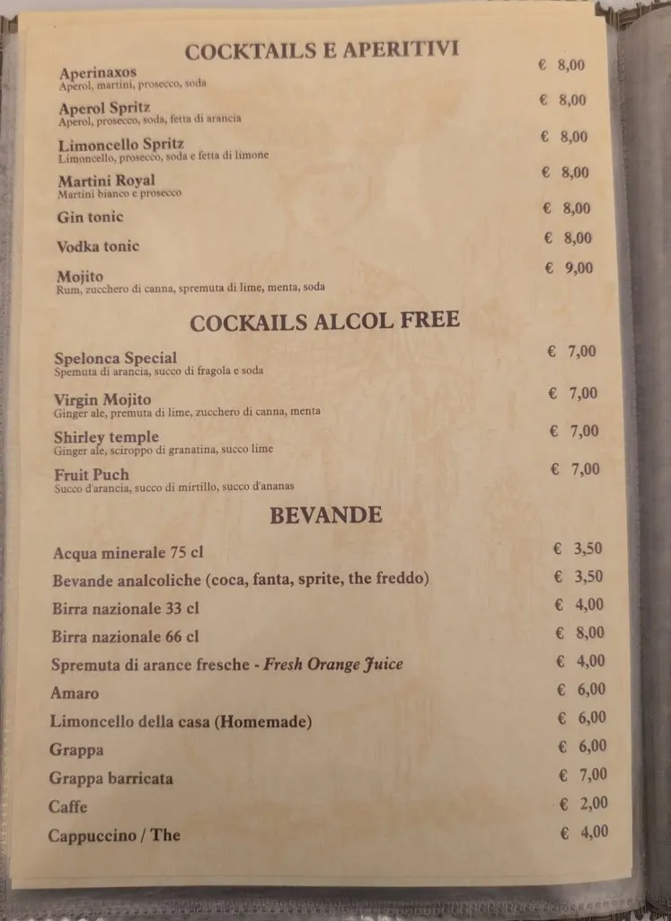 Menu_Ristorante pizzeria La Spelonca_Chianchitta-Trappitello_image_3