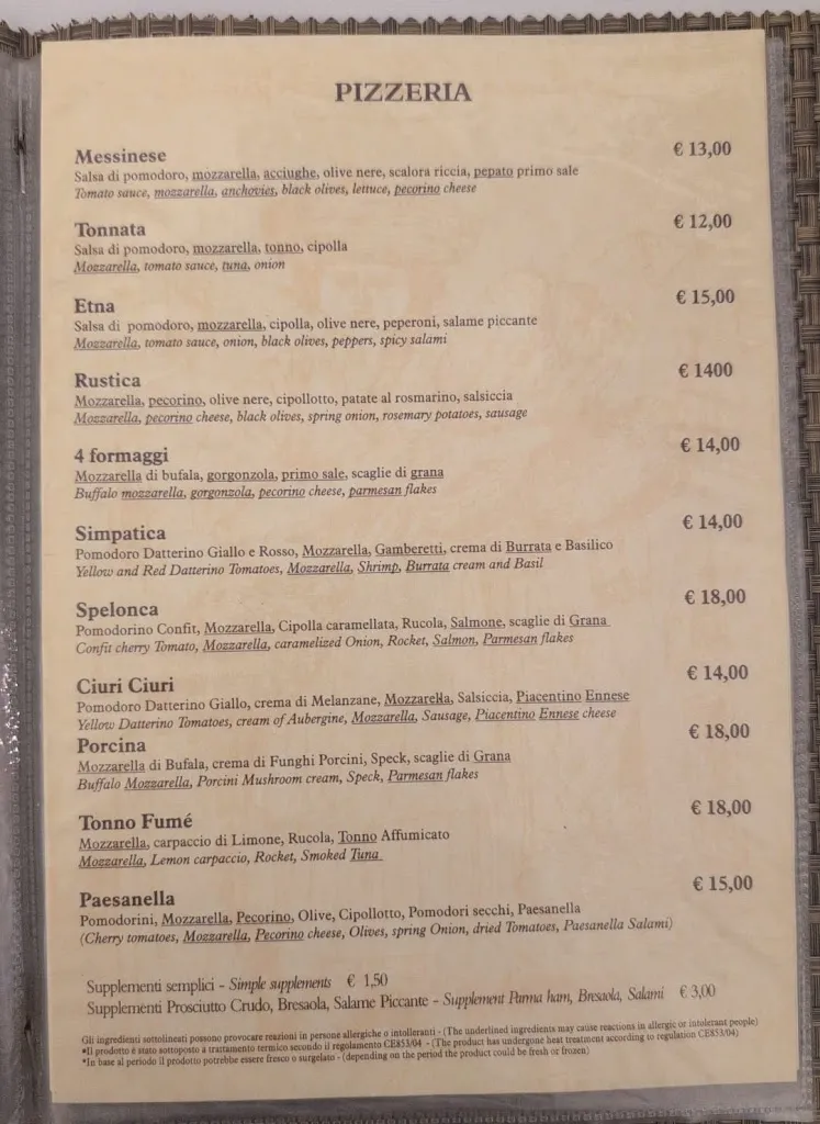 Menu_Ristorante pizzeria La Spelonca_Chianchitta-Trappitello_image_4