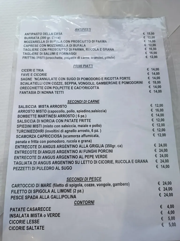 Menu_Trattoria Nonna Tetti_Lecce_image_1