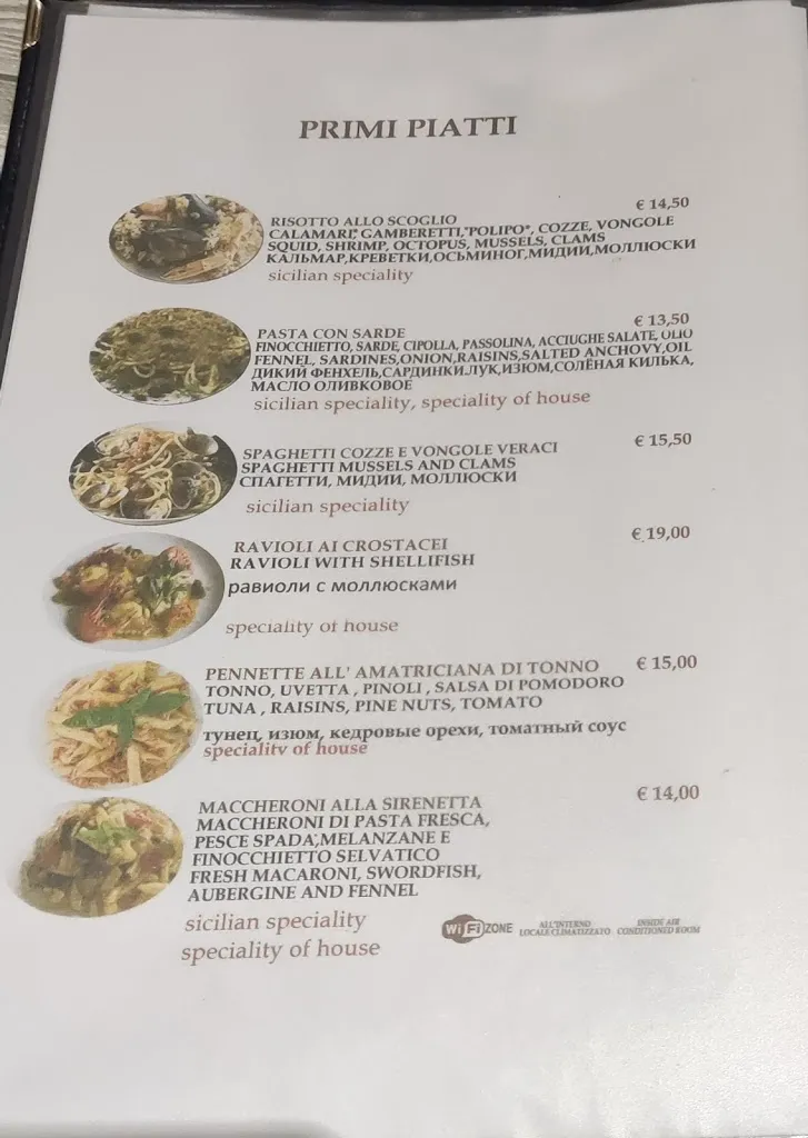 Menu_Ristorante Pizzeria La Sirenetta_Chianchitta-Pallio_image_1