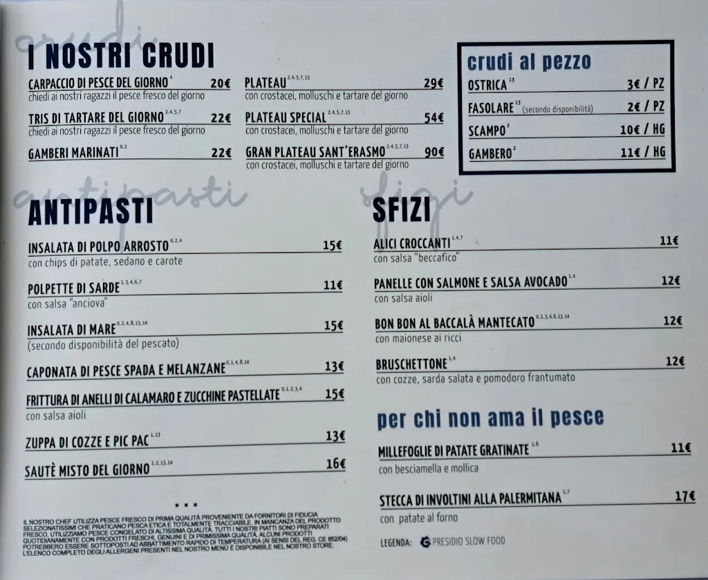 Menu_Molo Sant'Erasmo - Trattoria sul Mare_Ciaculli_image_1