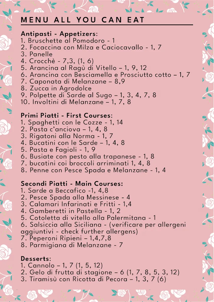 Menu_Ciuri Ciuri sicilian food_Ciaculli_image_1