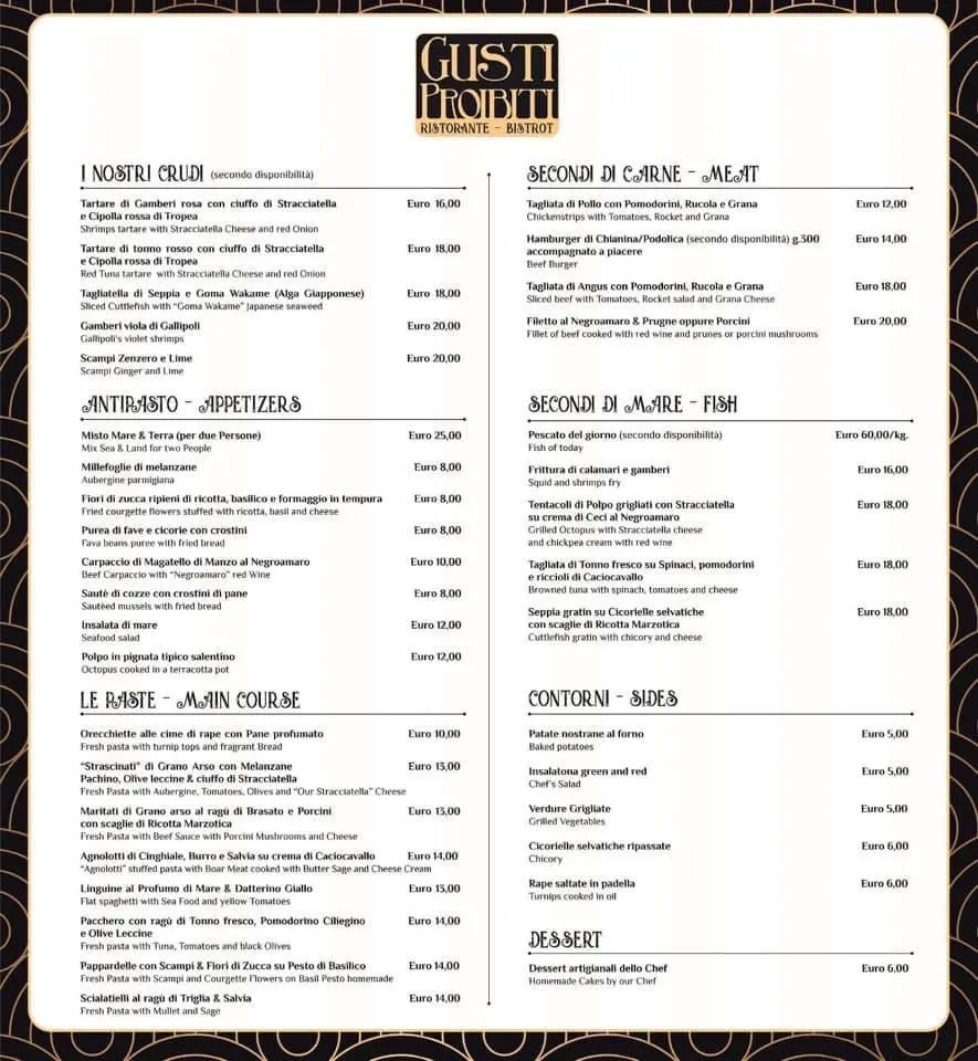 Menu_Gusti Proibiti_Lecce_image_1