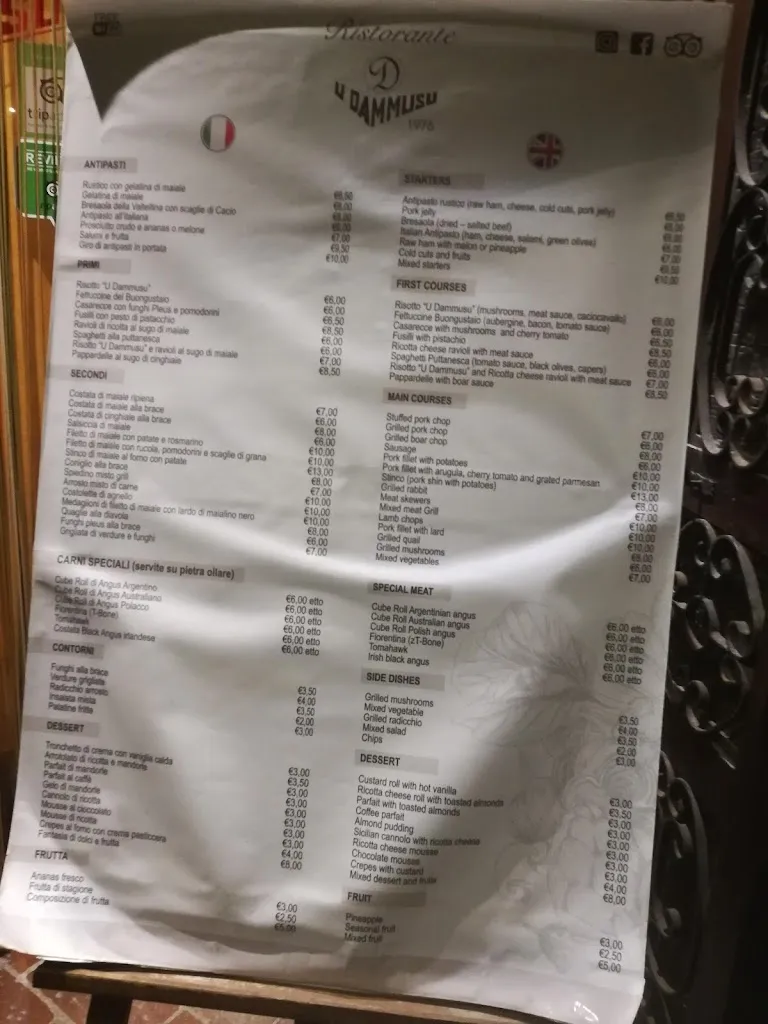 Menu_Ristorante Majore_Chiaramonte Gulfi_immagine_1