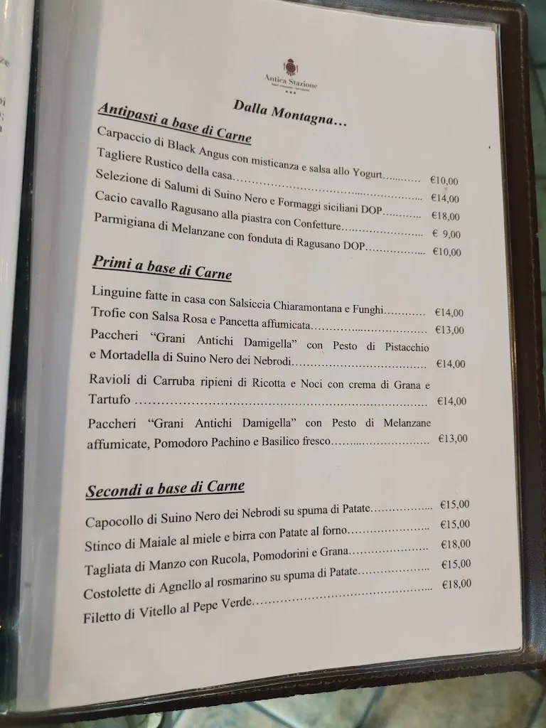 Menu_Restaurant @ Antica Stazione_Chiaramonte Gulfi_immagine_3