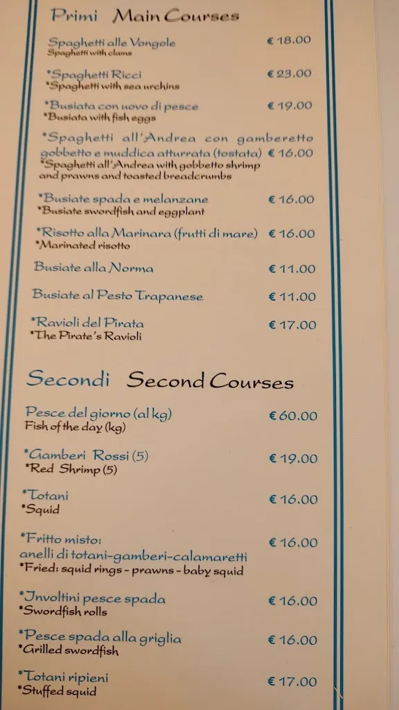 Menu_ANDREA IL PIRATA RISTHOTEL_Cinisi_image_1