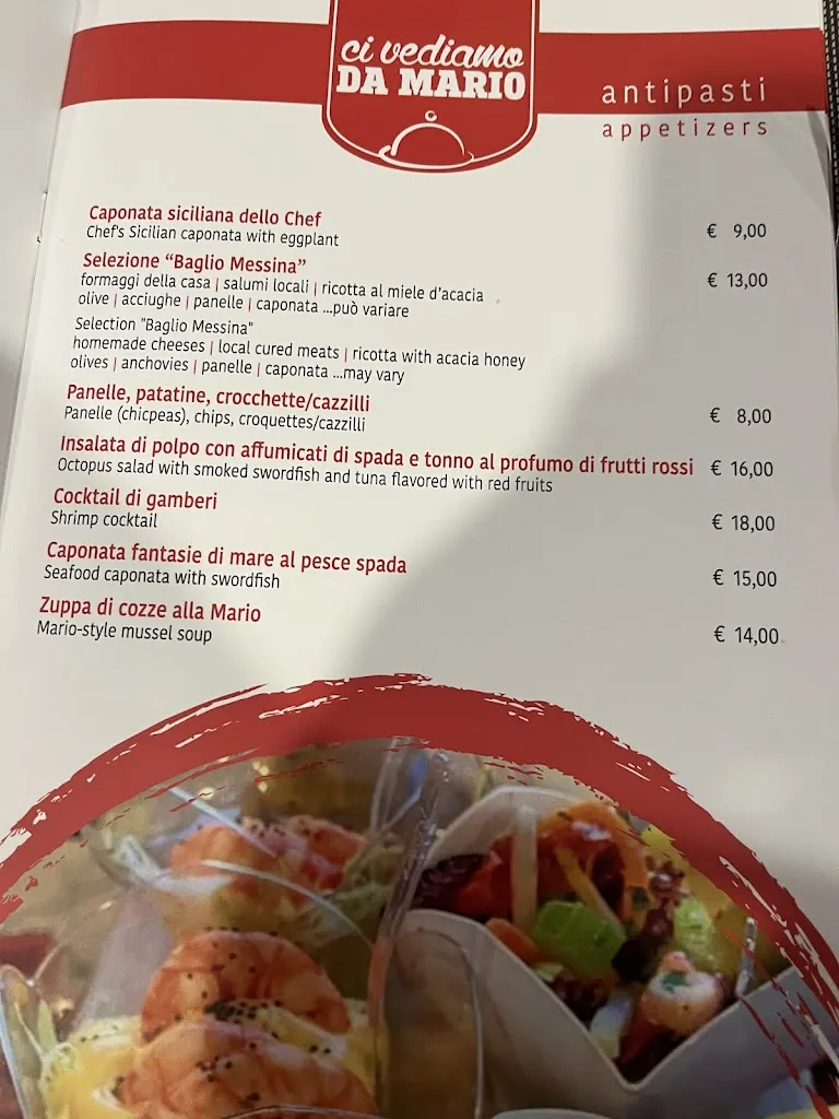 Menu_Ci Vediamo Da Mario - Gastronomia Tipica - Ristorante_Custonaci_image_1