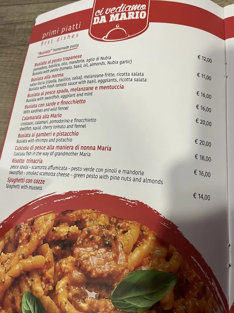 Menu_Ci Vediamo Da Mario - Gastronomia Tipica - Ristorante_Custonaci_image_3