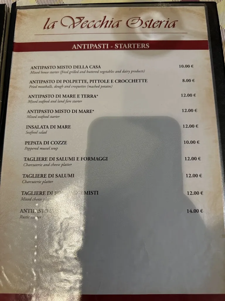 Menu_La Vecchia Osteria da Totu_Lecce_image_2