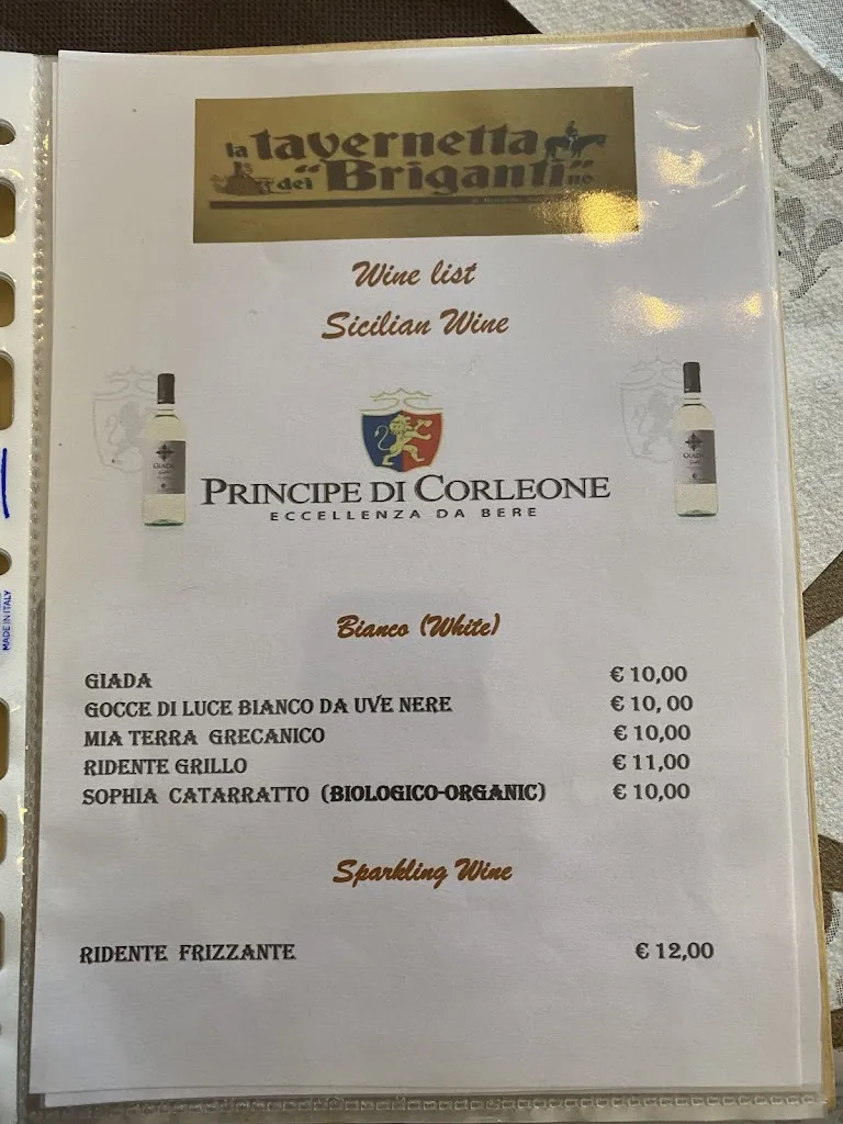 Menu_La Tavernetta dei Briganti_Corleone_image_2