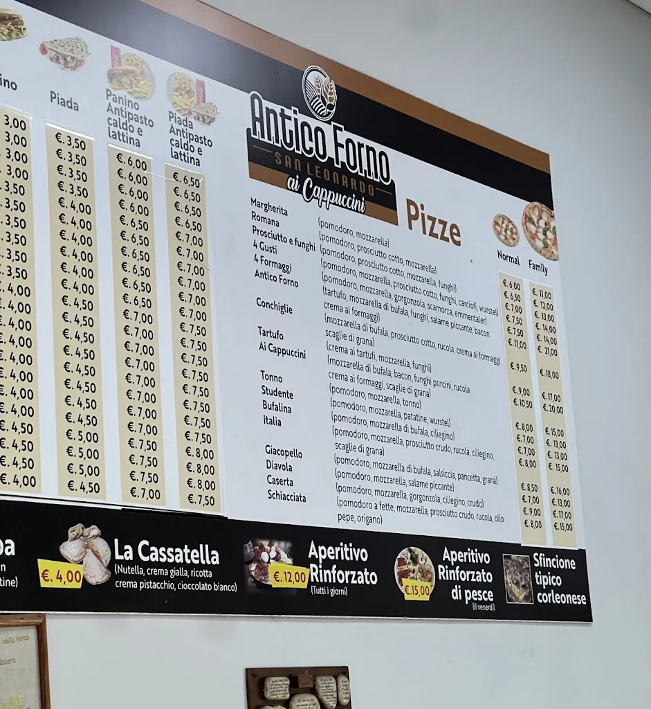 Menu_Antico forno San Leonardo ai cappuccini_Corleone_image_1