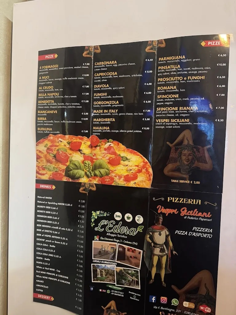 Menu_Pizzeria Vespri Siciliani_Corleone_image_2