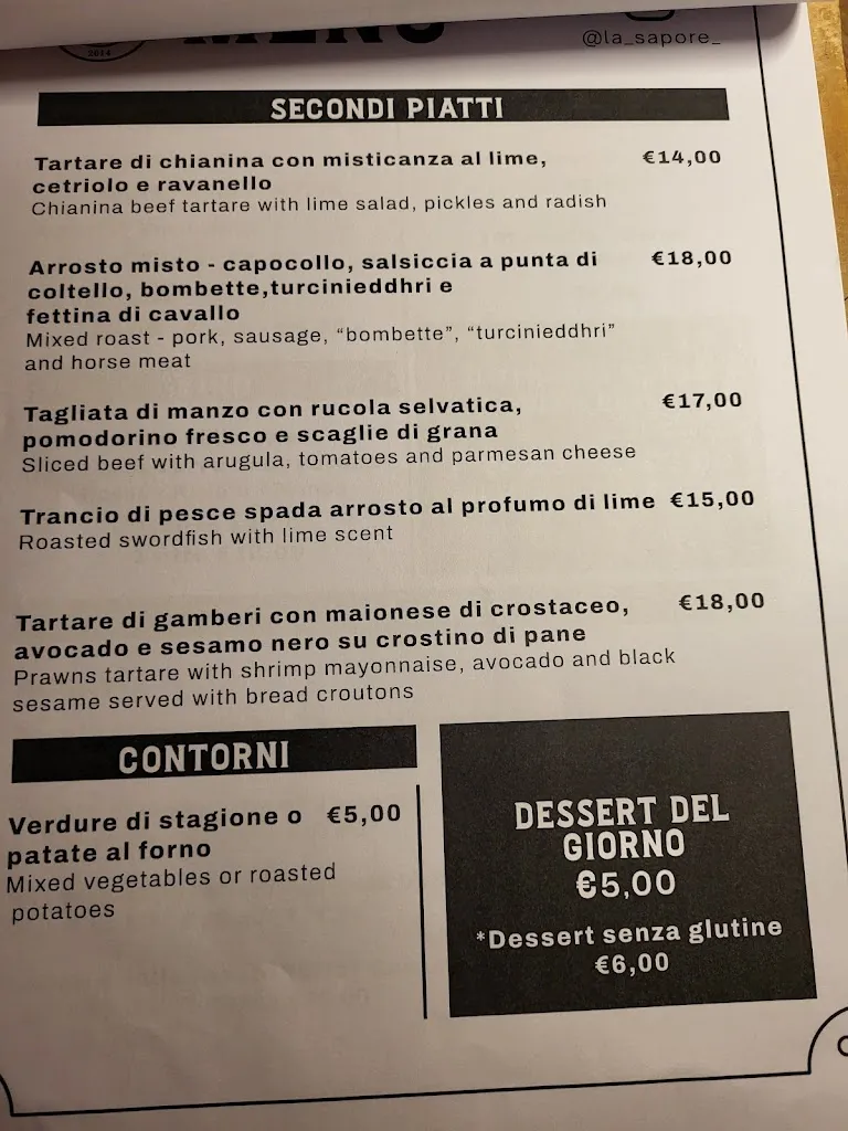 Menu_La Sapore_Lecce_image_1