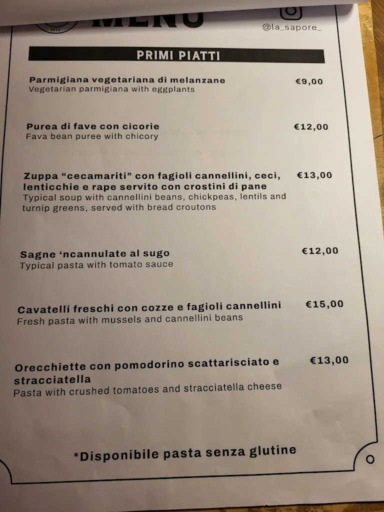 Menu_La Sapore_Lecce_image_2