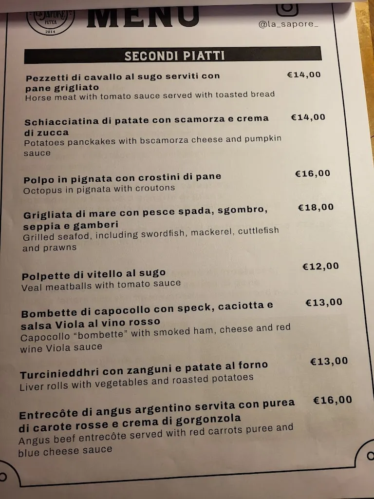 Menu_La Sapore_Lecce_image_3