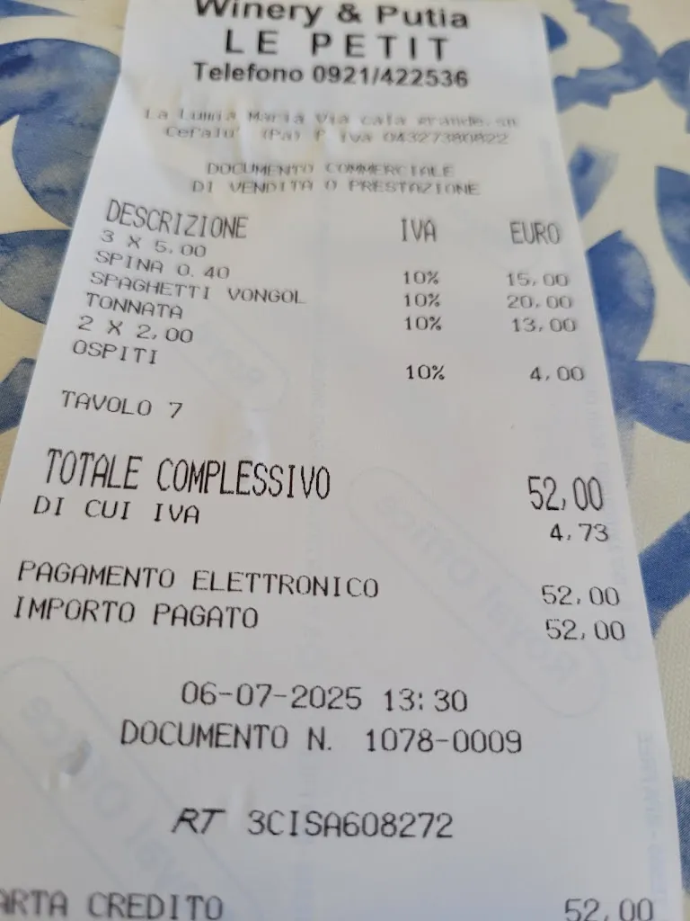 Emil ten Emil_Le Petit Tonneau - Winery & Putia_Cefalù_review