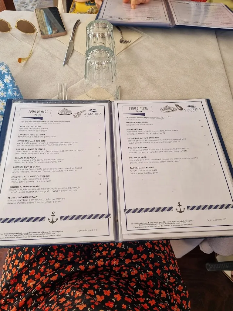 Menu_A' Marina Restaurant_Cefalù_image_2