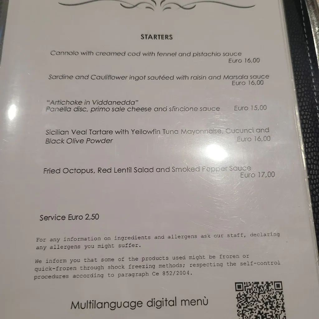 Menu_Ristorante L'OSTE AL 7 cucina, vino e priu_Cefalù_image_1