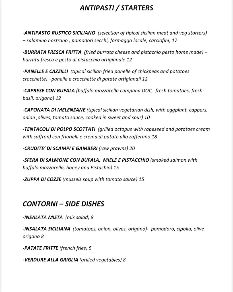 Menu_Da Sasà ristorante pizzeria_Cefalù_immagine_2