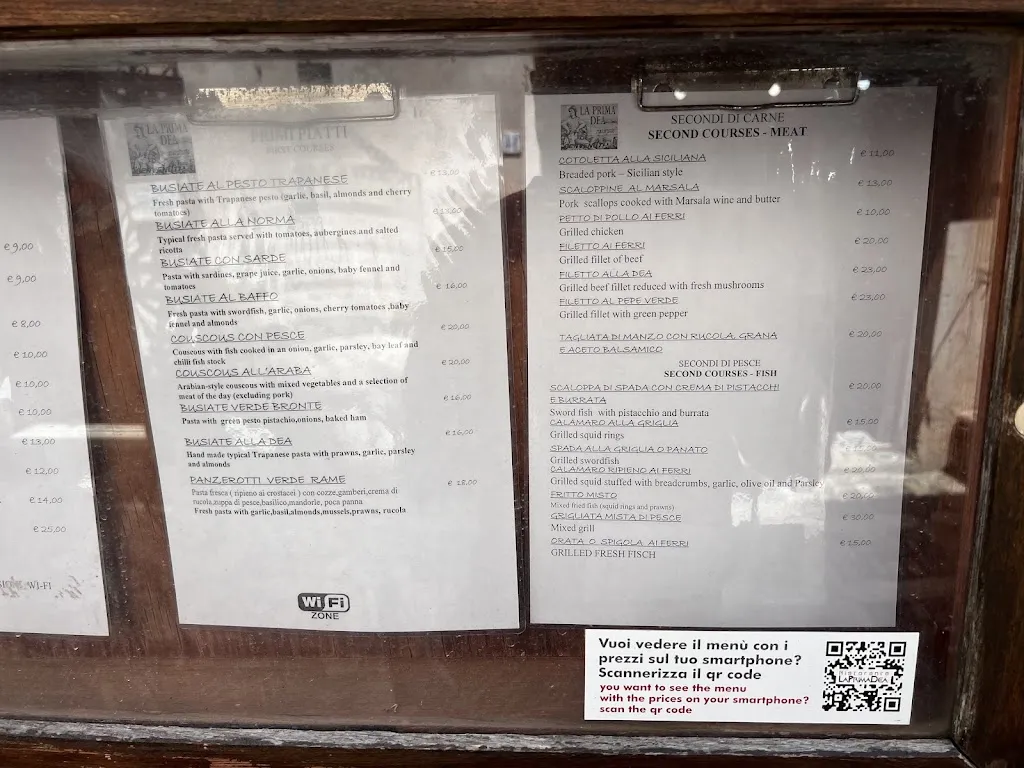 Menu_La Prima Dea_Erice_image_1