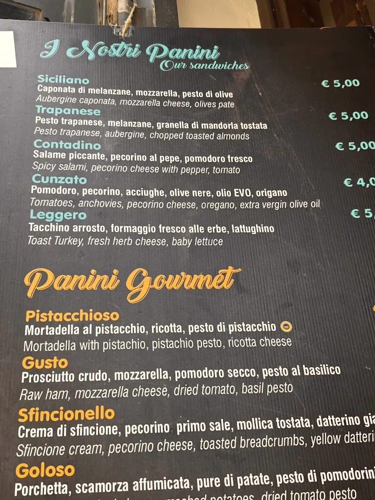 Menu_Gusto Panino Gourmet_Erice_image_4