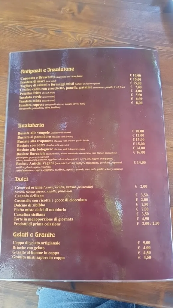 Menu_Ristorante Pizzeria Bar new Venus_Erice_image_1