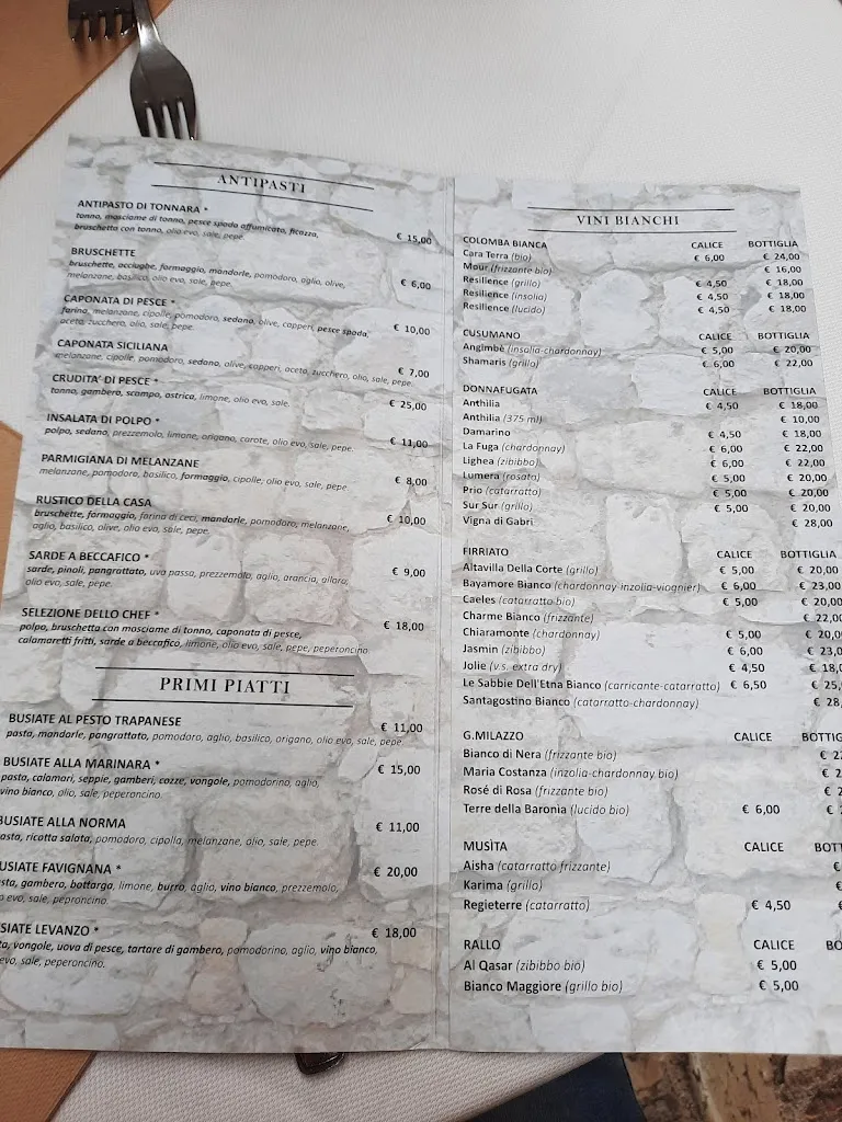 Menu_Ristorante Caffé San Rocco_Erice_image_4