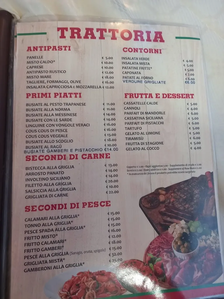 Menu_La Vetta Trattoria Pizzeria_Erice_image_4