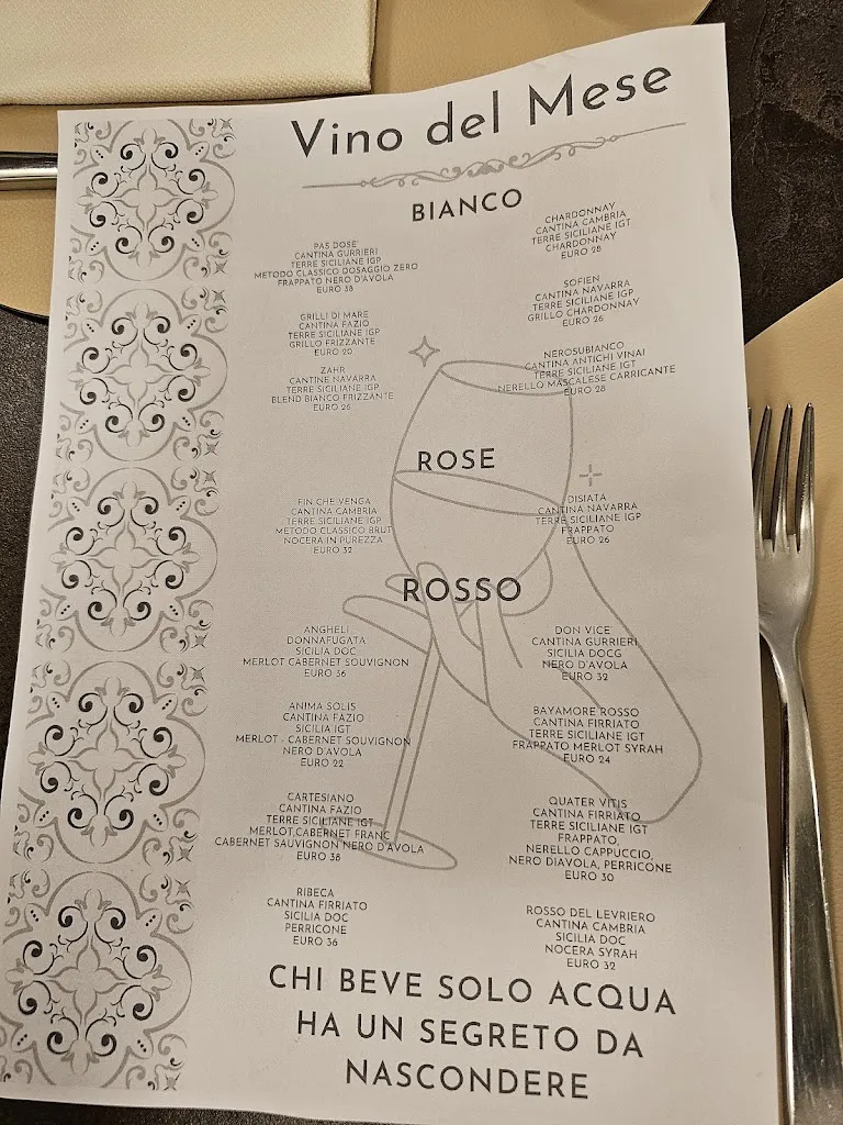 Menü_Vincenzo Restaurant_Falcone_Bild_1