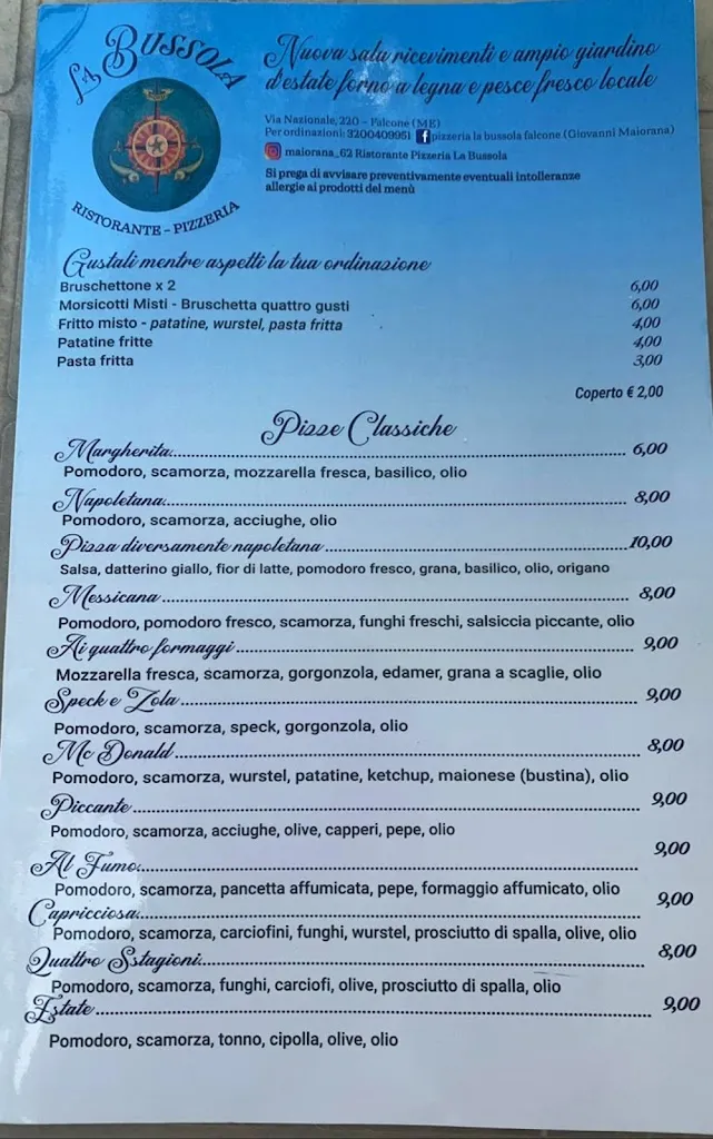 Menu_Ristorante Pizzeria La Bussola_Falcone_image_3