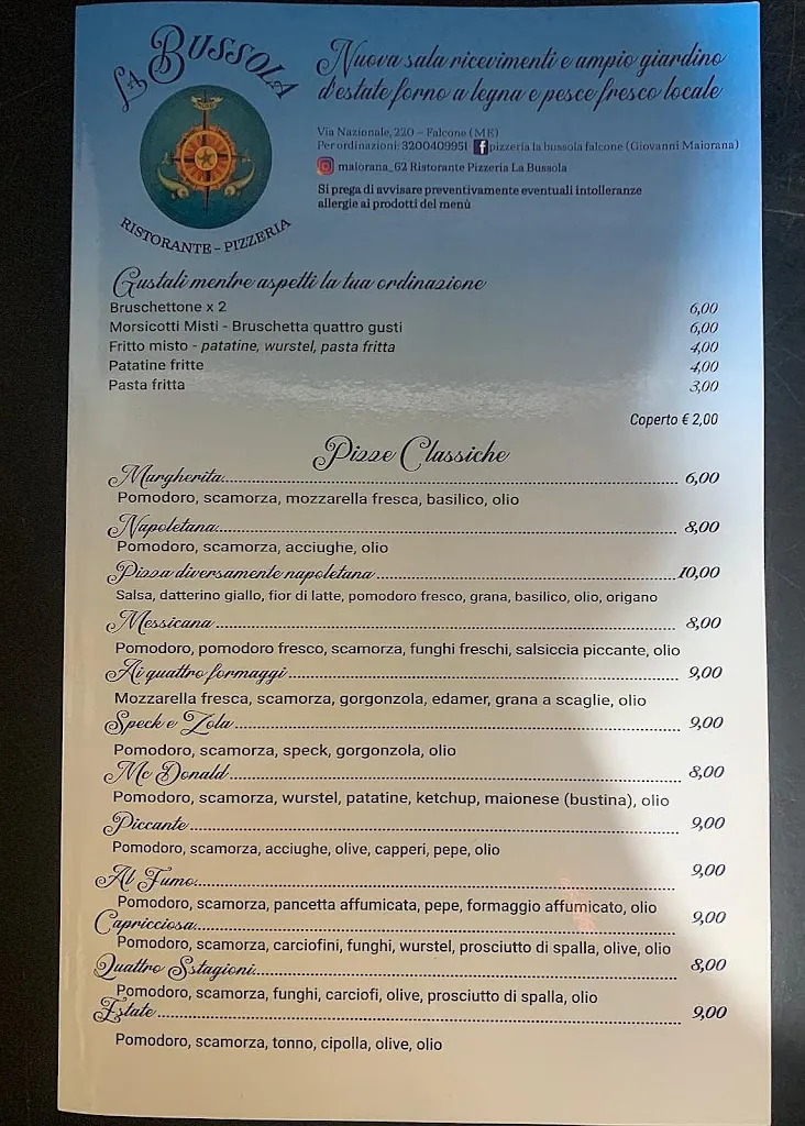 Menu_Ristorante Pizzeria La Bussola_Falcone_image_4