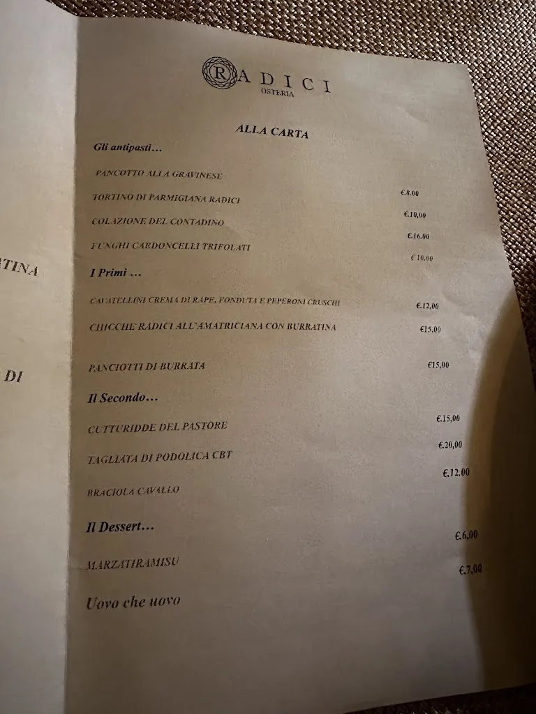 Menu_Radici_Gravina in Puglia_image_1