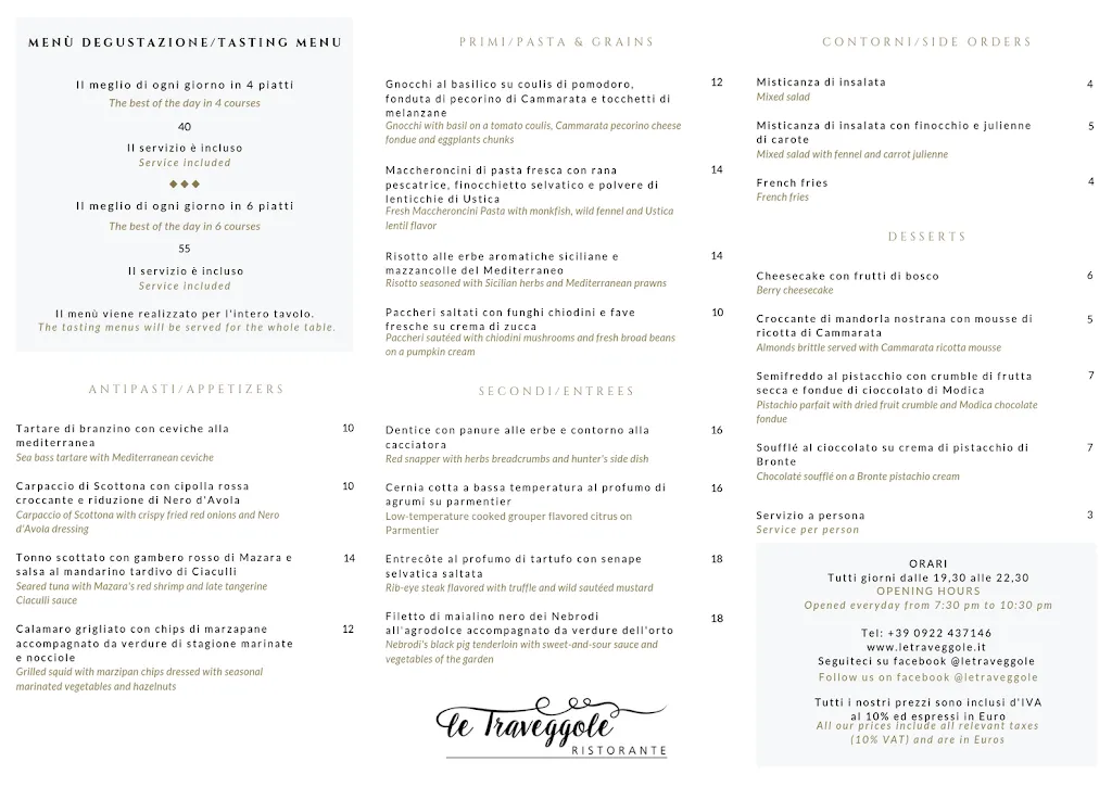 Menu_Ristorante Le Traveggole_Favara_image_1
