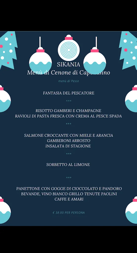 Menu_Sikania Ristorante Pizzeria bed & breakfast_Comiso_immagine_4
