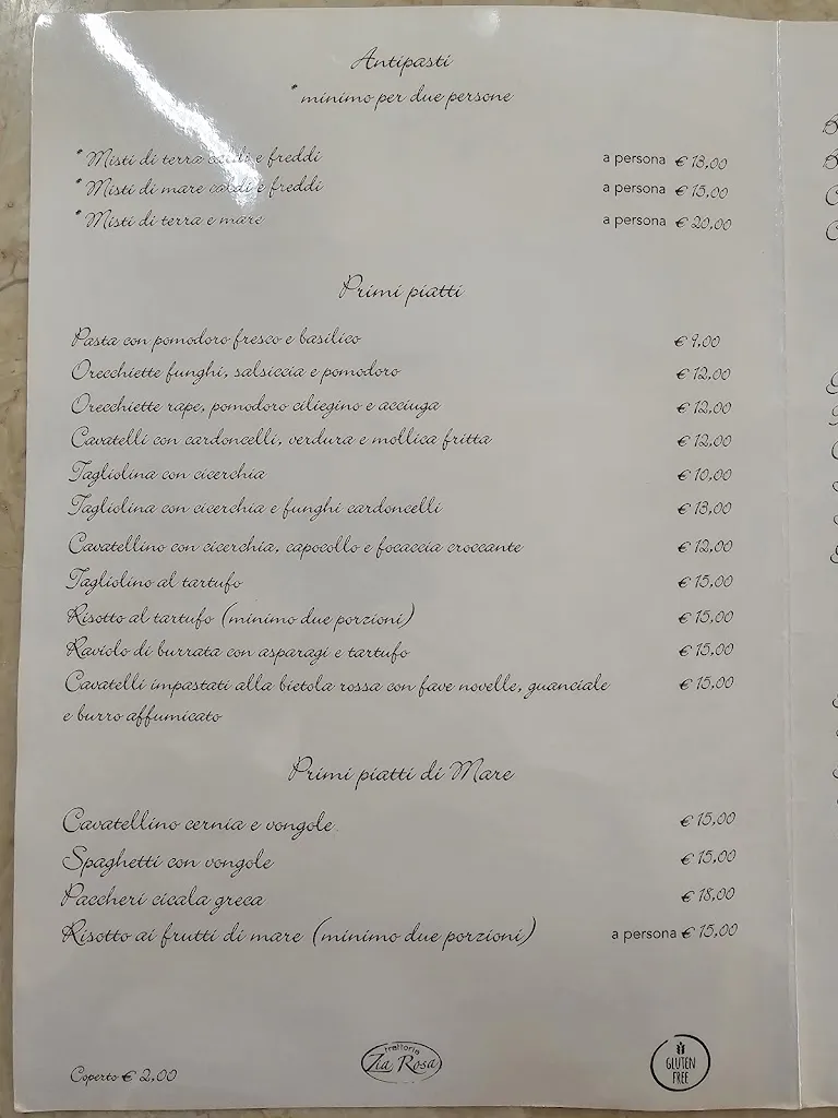 Menu_Trattoria Zia Rosa - Gravina in Puglia_Gravina in Puglia_image_1