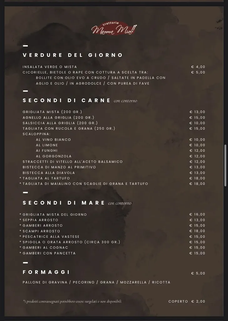 Menu_Trattoria Mamma Mia_Gravina in Puglia_image_4