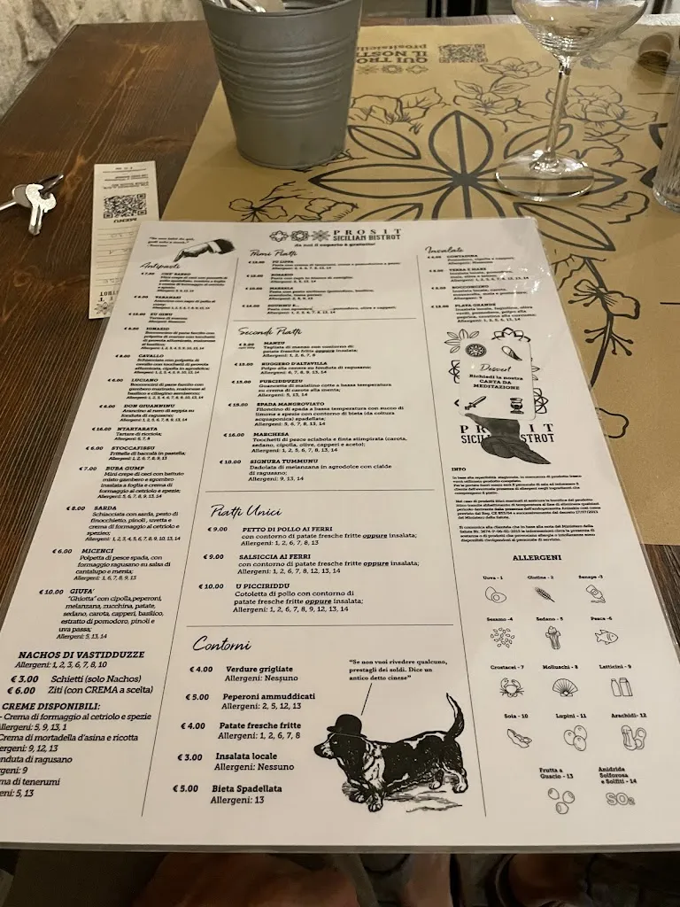 Menu_Prosit Sicilian Bistrot_Donnalucata_image_1
