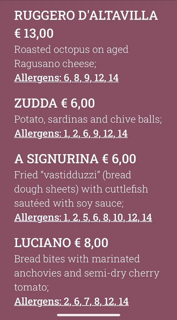 Menu_Prosit Sicilian Bistrot_Donnalucata_image_3