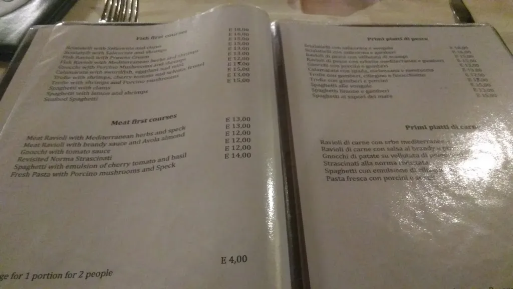 Menu_Silva Suri Resort - Country Hotel Ristorante_Donnalucata_immagine_1