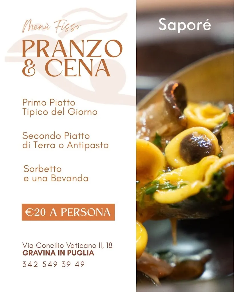 Menü_Ristorante Saporè_Gravina in Puglia_Bild_1