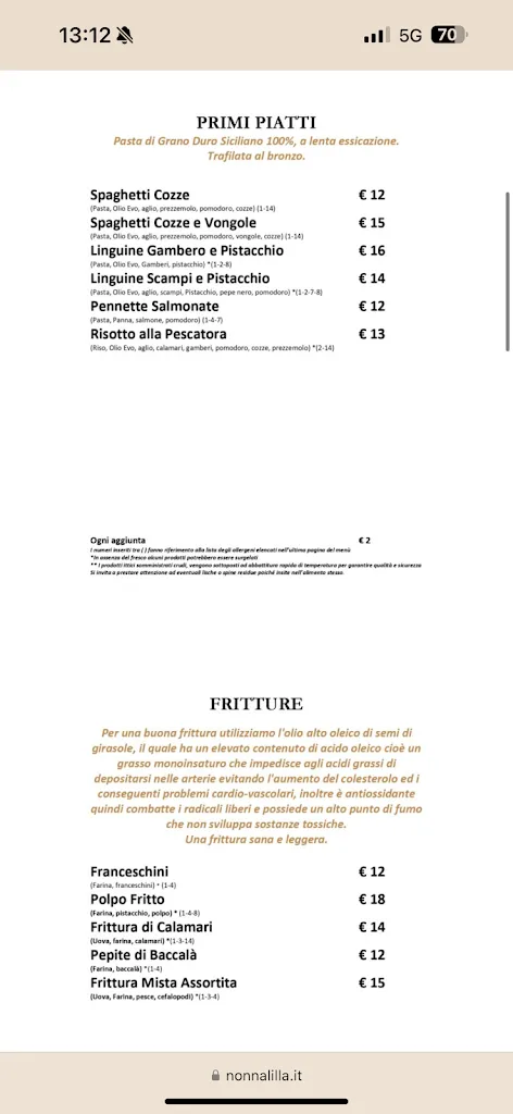 Menu_Nonna Lilla - Trattoria Marinara_Faro Superiore_image_4