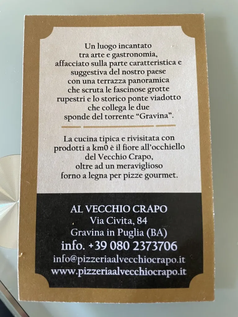 Menu_Al Vecchio Crapo_Gravina in Puglia_image_2