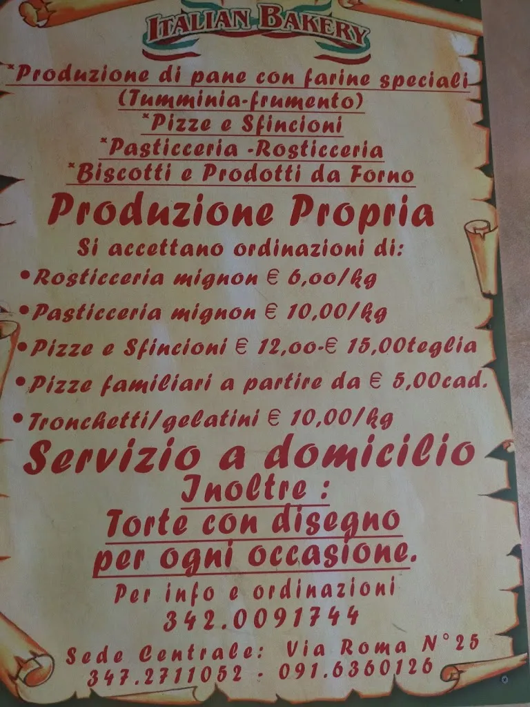 Menu_Panificio italian Bakery di Martorana Davide_Ficarazzi_image_1